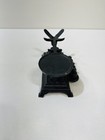 Vintage Cast Iron Mini Measuring Scale With 3 Brass Weights