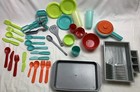 Battat Play Circle Kids Kitchen Play Food Cooking Pretend Toy Dishes
