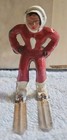 Lot Of 2 Vtg Barclay Lead Skiers Girl In Red   Boy In Blue  missing A Ski
