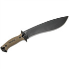 Kershaw Camp 10 Recurve Fixed Blade Machete With Nylon Sheath - Tan black