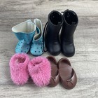 Lot Of Shoes For 18 Inch Dolls Fits American Girl  Battat - Boots Slippers Flats