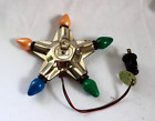 Vintage Working Noma Merry Christmas Tree Topper Star Light 1930s