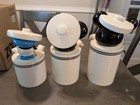 Mickey Mouse   Friends 3 Peice Canister Set Great Condition  Read Description 