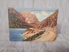 1934 Glacier National Park Montana Curt Teich Foldout Postcard Folder Ephemera 
