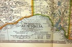 Australia Antique Color Map 1898 12    X 17 