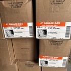 Raco 232 Square Box 4in Steel 2-1 8d 1 2-3 4ko 232 Box Of 25