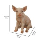 Sitting Pig Figure 3 Sizes Garden Animal Statue Decoration  Home farm Decor