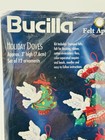 Bucilla Holiday Doves Felt Christmas Ornament Kit Felt Applique 83663 New