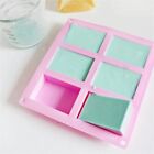 6 Cavity Rectangle Silicone Soap Making Molds Diy Mold Cake Bakeware Mould Tool