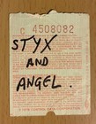 1978 Styx   Angel Madison Square Garden Nyc 12 7 Concert Ticket Stub Renegade