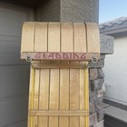 Gladding Toboggan Antique Vintage Wooden Pad Sled 72in X 15in