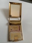 Vintage Richard Hudnut Compact Brass  Art Deco Tulip 1930s Complete