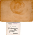Two Cabinet Photos Of Men On Antique Bicycles 