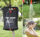 2 Pack 20l Solar Shower Bag Portable Camping Shower With Hose And Head