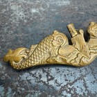 Vtg Wwii Us Officers Submarine Badge W  Dolphins Meyer Metal - 2 75  