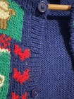 Vintage Class Club Kids Sweater 2t Multicolor Farm Animal Barnyard Knit Cardigan