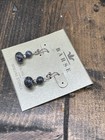 Barse Purple Jasper Beaded Earrings- Sterling Silver- Nwt