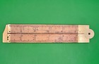 Antique Stanley No  36 1 2 Boxwood   Brass Folding Rule Caliper 