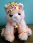 Vintage Aurora Catapillers Pink Plush Cat Sharon Lea Larsen Stuffed Animal 