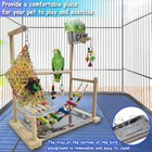 Kathson Bird Playgroundparakeet Play Standparrots Play Gym With Food Bowlscoc   