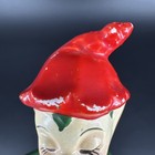 Vtg 1960 s Criterion Ceramic Pixie Elf Fairy Sitting With Flower Made In Japan