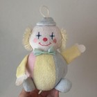 Vintage Eden Baby Pastel Terry Cloth Clown Plush Stuffed Toy Rare