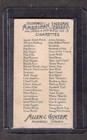 1888 Allen Ginter Red Bird Rc Rookie American Indian Chiefs N2 Tobacco Cigarette