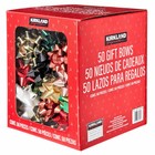 Kirkland Signature Holiday Bows 50 Count 2006168  Traditional  distressed Pkg