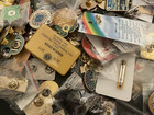 Huge Lot Of Lion s Club Pins Mixed International American Hundreds 5  Lbs