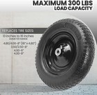  2-pack  4 80 4 00-8  Flat Free Tire And Wheel - Universal Fit 14 5  Solid 