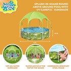 H2ogo  Kids Splash-in-shade Round Above Ground Pool With Canopy Sunshade  Green