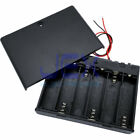 Six 6x Aa Diy Battery Holder Case Box 7 2v 9v With Power Switch   Bare Wire Ends