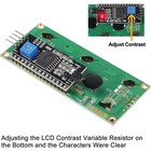 Lcd1602 Lcd Module Blue Green 16x2 Character Display With I2c Iic Adapter Arduin