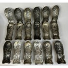 Vintage-1987 Fish-shaped Tinned Molds Set Of 18 Rowoco Made In Portugal 5 5 x2 