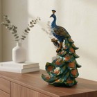 2 Pieces Resin Peacock Decorative Piece Stylish Design Home Decor For Entryway