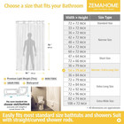 Extra Long Clear Plastic Shower Curtain Liner - Lightweight 72  X 80  Transpa   