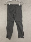 Rei Pants Kid Boys Size Small Gray Convertible Zip Off Legs Nylon Outdoors
