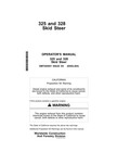 John Deere 325   328 Skid Steer Loader Owners Operators Manual - Omt205051