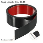 16 4ft X 1 97  Wall Trim Self Adhesive Stainless Steel Mirror Finish Trim  Black