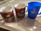 Lot Of Six Folgers maxwell House  Vintage Coffee Cups