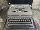 Vintage Royal Quiet De Luxe  gray Magic  Dreyfuss Portable Manual Typewriter Qdl