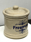 Mccoy Pottery Preserves Jelly Jam Jar With Lid Usa  1853