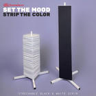 Axcessable Two  2  Moving Head Light Totem Stands With White black Scrims  Porta