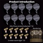 10pcs 20 Inch Led Light Up Balloons Clear Glow For Birthday Wedding Party Decor