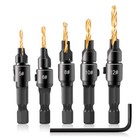 14pcs Countersink Drill Bit Wood Plug Cutter Woodworking Screw Hole Set C85