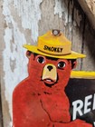 Vintage Smokey Bear Porcelain Sign Old Us Forest Service National Park Fires Usa