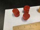 Vintage 30 Dark Butterscotch dark Red Marble Catalin Backgammon Checker Pieces