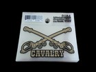 U s Military Army Cavalry Cross Sabres Window Decal Sticker Mini 3  X 2  Inches