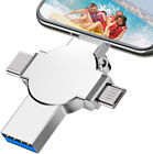 Usb3 0 Flash Drive 2tb 1tb 4in1 Memory Photo Stick Otg Type-c For Iphone Samsung