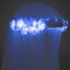 Disney Haunted Mansion Veil With Glowing Wreath Of Flowers Bride Halloween Goth